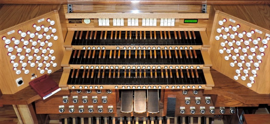 Ebony and cherry keyboards
