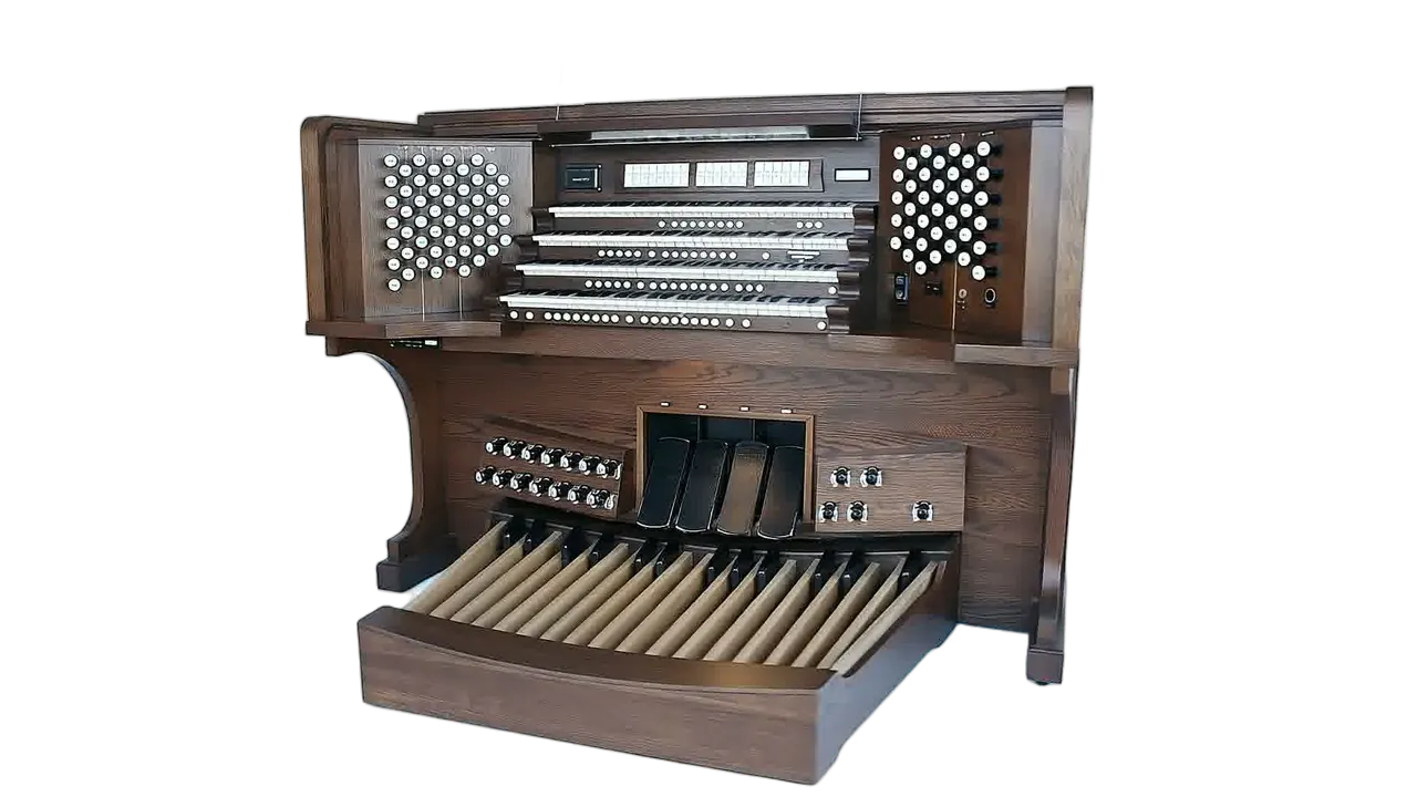 Phoenix drawknob organ console